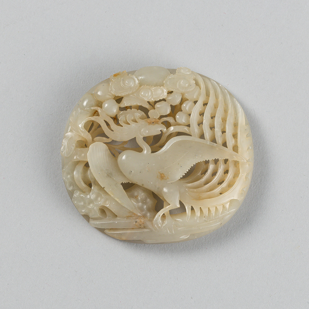 Lot2012 A RETICULATED WHITE JADE ‘PHOENIX’ PLAQUE LATE SONG TO YUAN DYNASTY(송나라 후기 – 원나라)