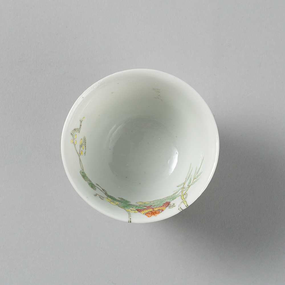 Lot1055 A FAMILLE ROSE ‘BALSAM PEAR’ BOWL, HONGXIAN MARK,Republic period(1915-1916)